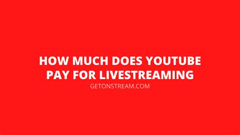 Will YouTube pay for live streaming?